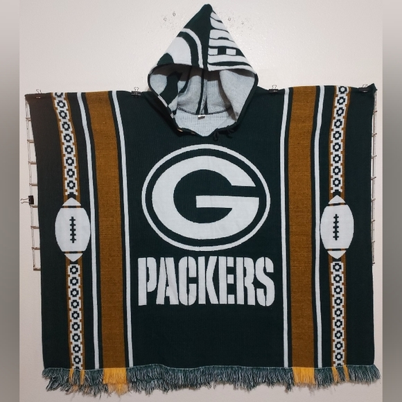 COPY - Green Bay Packers Hooded Poncho - Picture 1 of 4